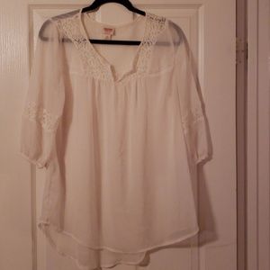 Mossimo Boho style Sheer Top